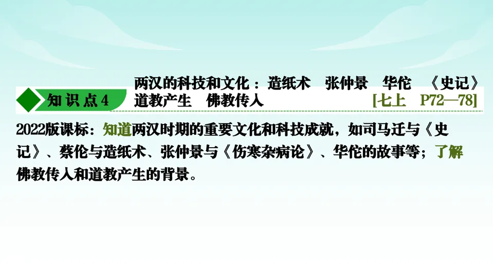 2026中考历史一轮复习知识梳理课件——七上第3单元秦汉时期 统一多民族国家的建立和巩固 第33张