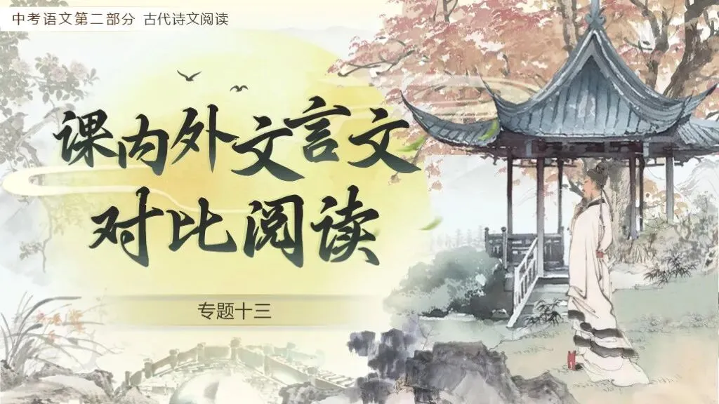 【中考语文】一轮复习《专题十三:课内外文言文阅读》 | 一轮复习稳拿分 第3张