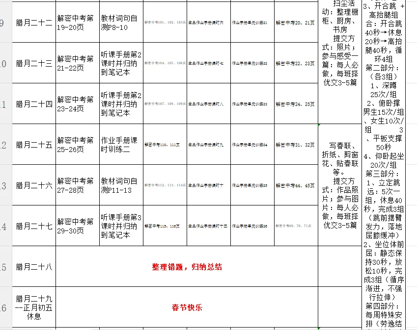 搞好2026中考备考,从寒假开始 第12张