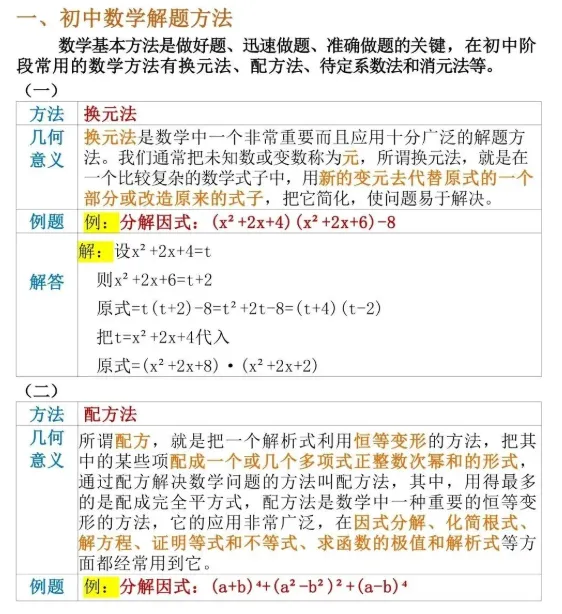 中考数学答题技巧 第2张