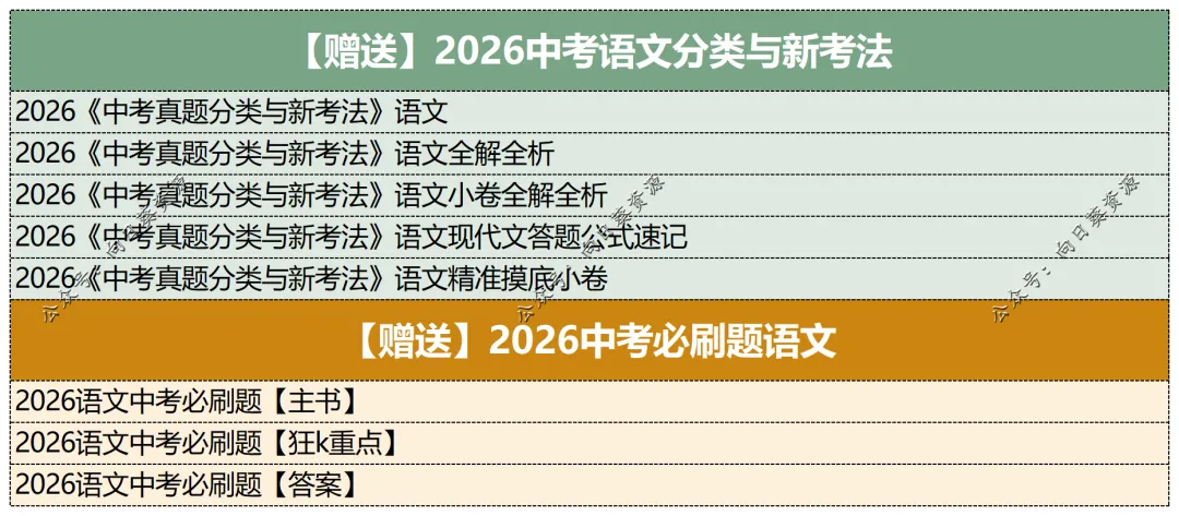 2026中考语文阅读讲通练透六部分 第11张