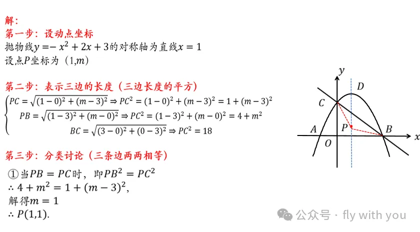 中考数学【等腰三角形存在性问题】 第5张