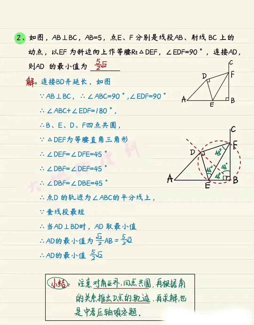 中考必考,四点共圆 第7张