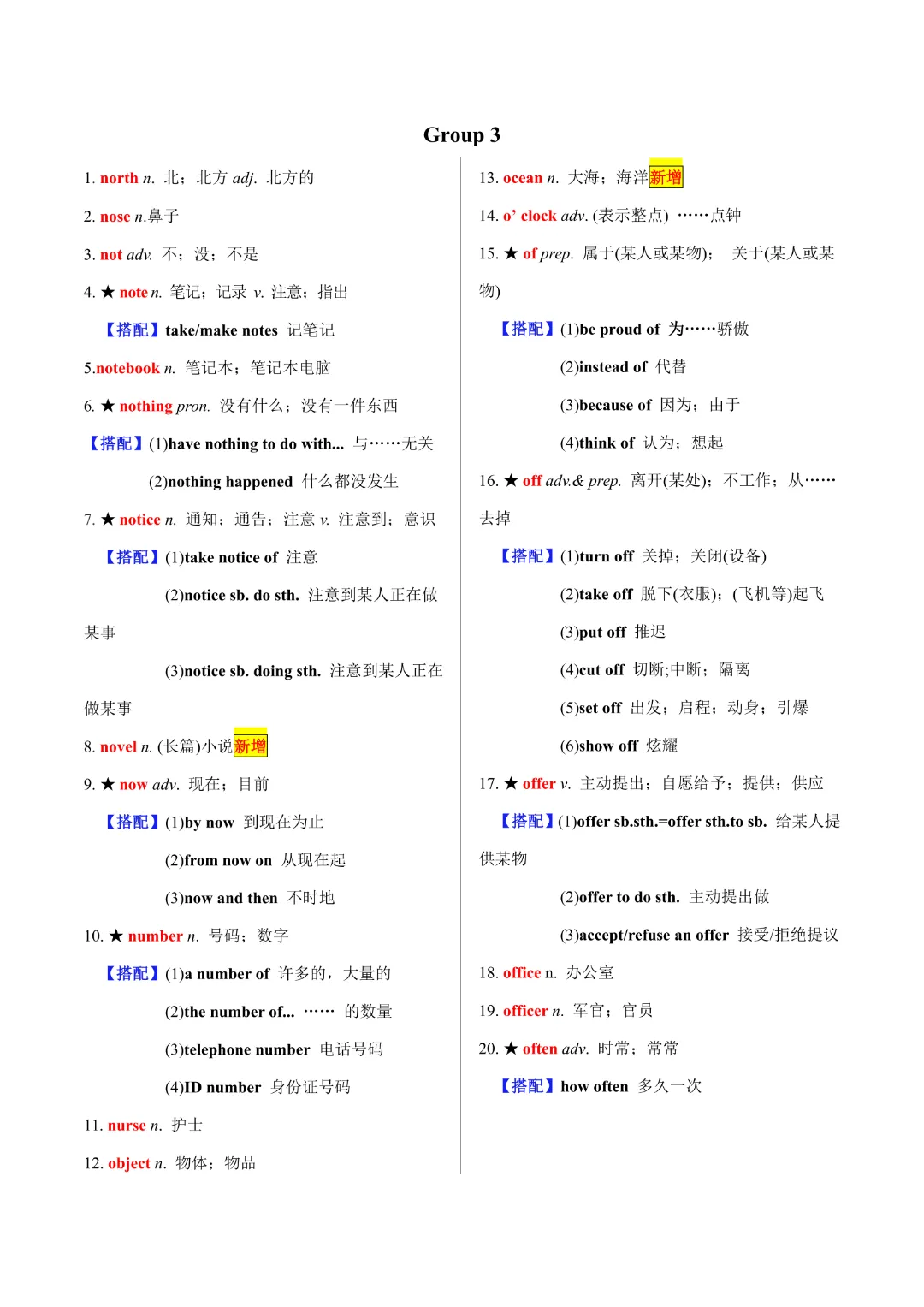 【中考专项英语 】《专题02 20天搞定中考必背1600词》完整高清电子版可打印 第7张 【中考专项英语 】《专题02 20天搞定中考必背1600词》完整高清电子版可打印 第7张