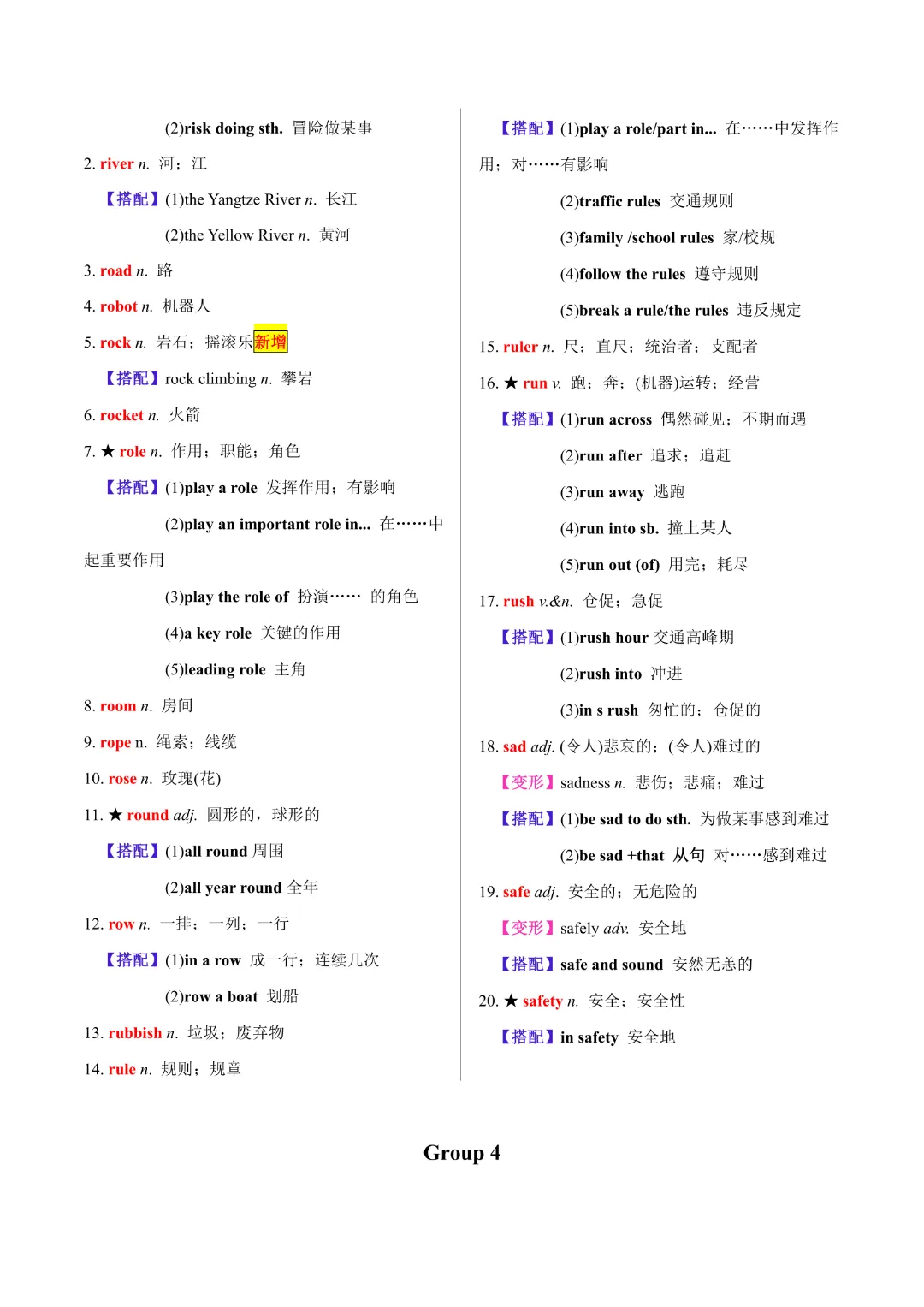 【中考专项英语 】《专题02 20天搞定中考必背1600词》完整高清电子版可打印 第13张 【中考专项英语 】《专题02 20天搞定中考必背1600词》完整高清电子版可打印 第13张