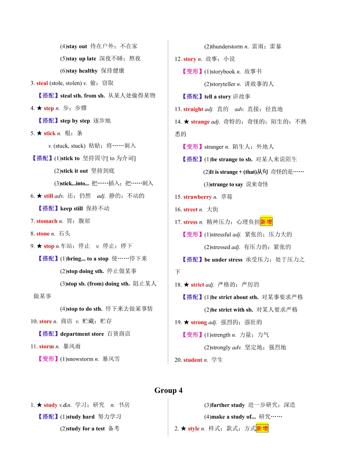 【中考专项英语 】《专题02 20天搞定中考必背1600词》完整高清电子版可打印 第17张 【中考专项英语 】《专题02 20天搞定中考必背1600词》完整高清电子版可打印 第17张