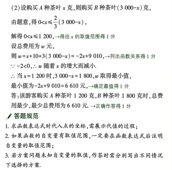 中考数学评分标准与答题规范 第15张