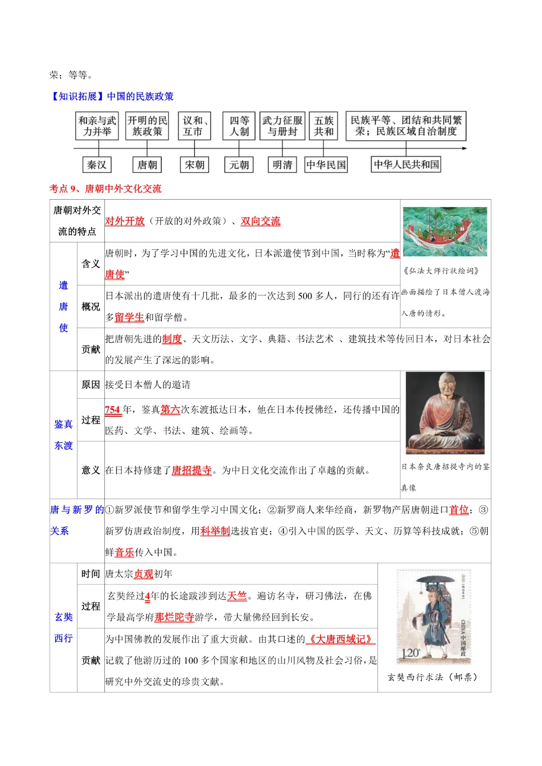 【中考专项历史 】《主题03 隋唐时期》专项复习(附答案)完整高清电子版可打印 第10张 【中考专项历史 】《主题03 隋唐时期》专项复习(附答案)完整高清电子版可打印 第10张