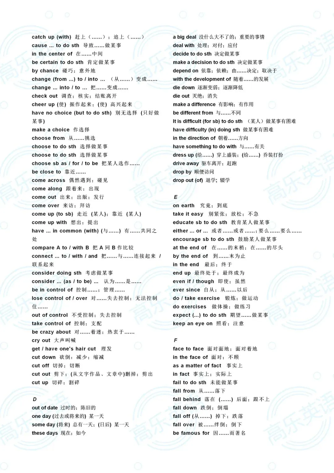 中考必背短语(重点词汇) 第2张