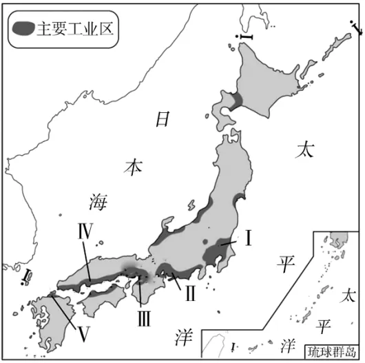 图说天下-中考地理:日本区域示意图、日本主要工业分布图和俄罗斯矿产资源及工业区分布图 第2张