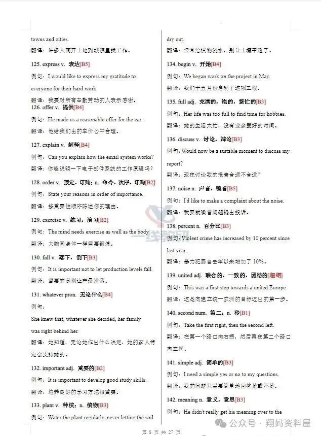 【精选资料】2026版初中《中考英语高频词汇546个》核心单词专项突破(例句+翻译) 第5张 【精选资料】2026版初中《中考英语高频词汇546个》核心单词专项突破(例句+翻译) 第5张