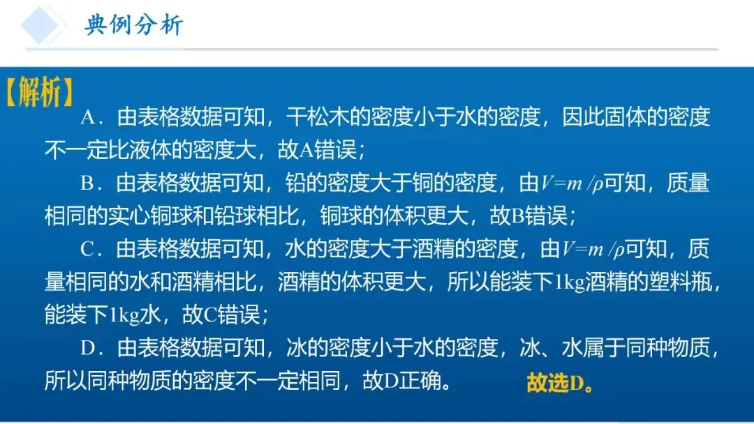 26年中考一轮复习:质量与密度专题 第24张