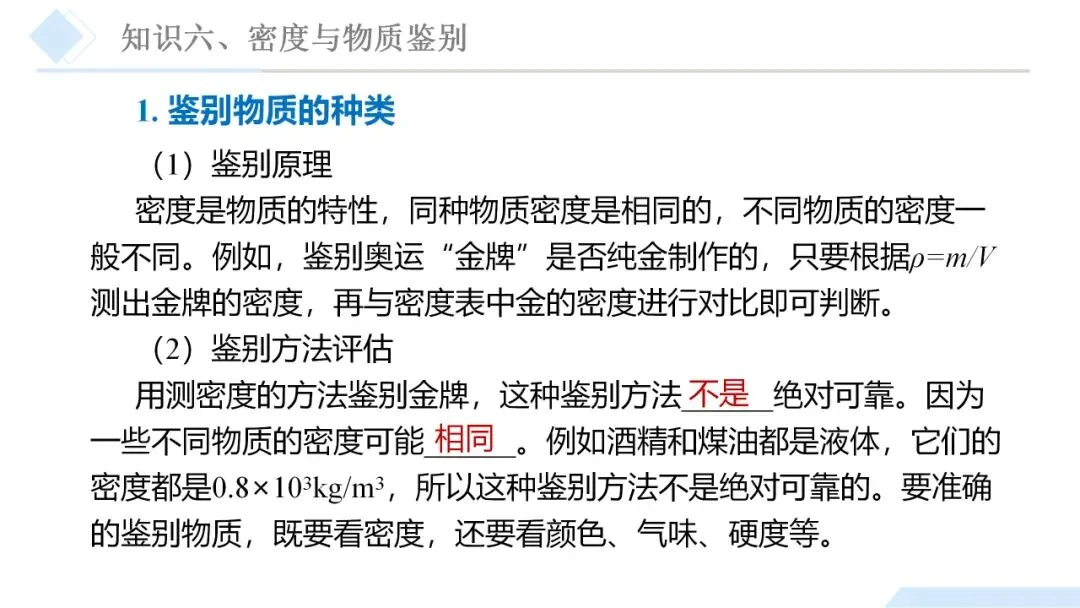 26年中考一轮复习:质量与密度专题 第35张