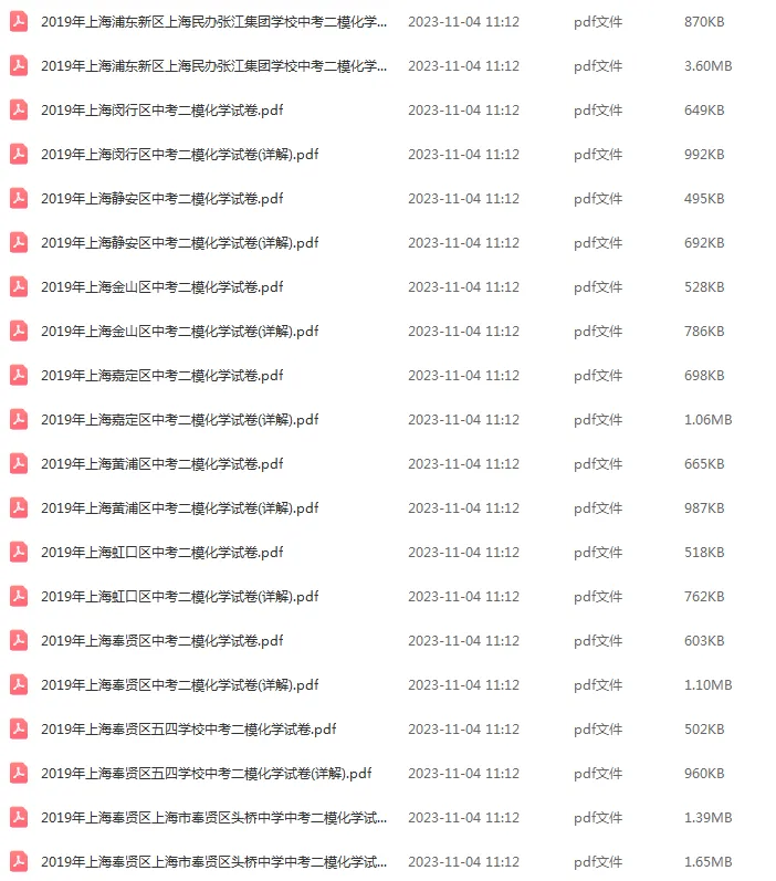 2018-2025年上海各区初三中考二模化学试卷 第14张