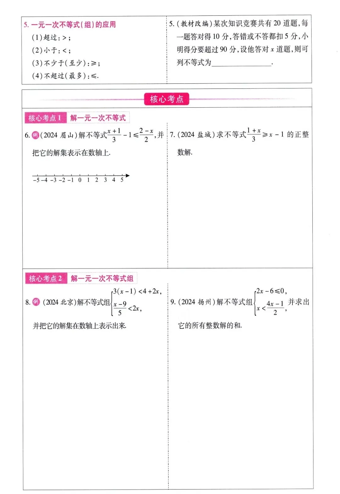 中考数学——寒假一轮复习32讲汇总 第19张
