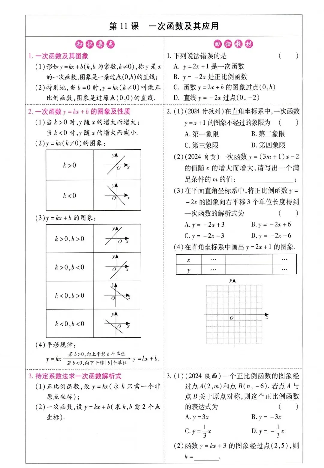 中考数学——寒假一轮复习32讲汇总 第28张