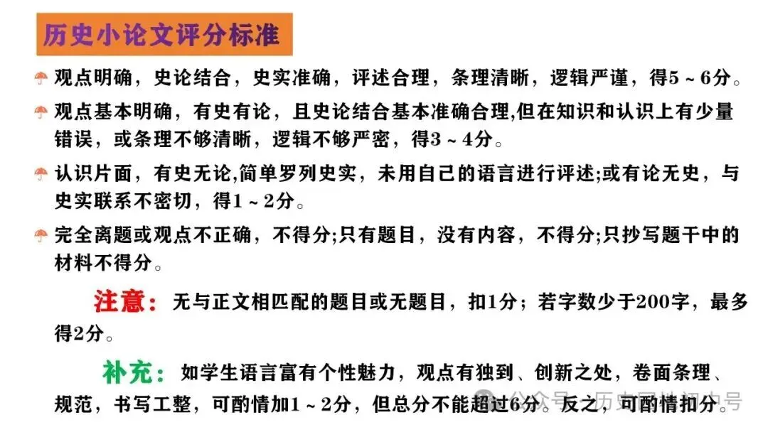 中考历史论述题题型与解题方法 第6张