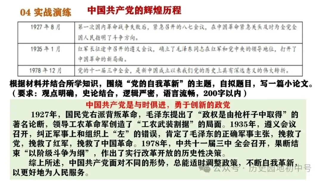 中考历史论述题题型与解题方法 第35张