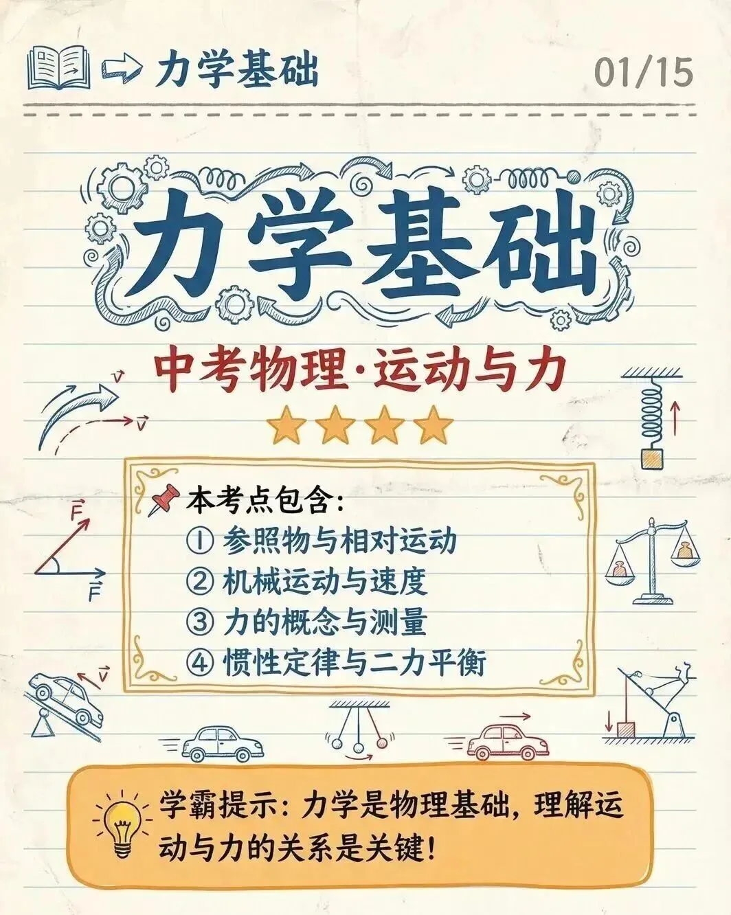 【中考物理】力学基础 第1张