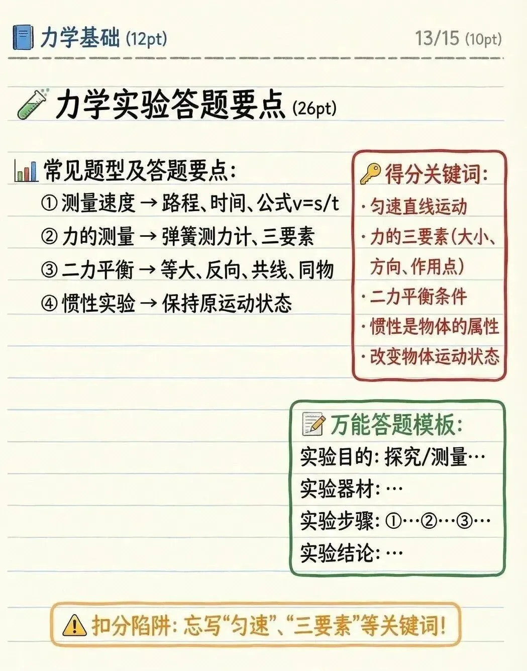 【中考物理】力学基础 第13张