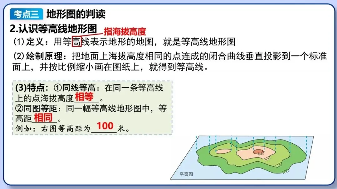 2026年中考地理复习专题四:地图的阅读和地形图的判读(课件+教学设计+课后习题) 第31张