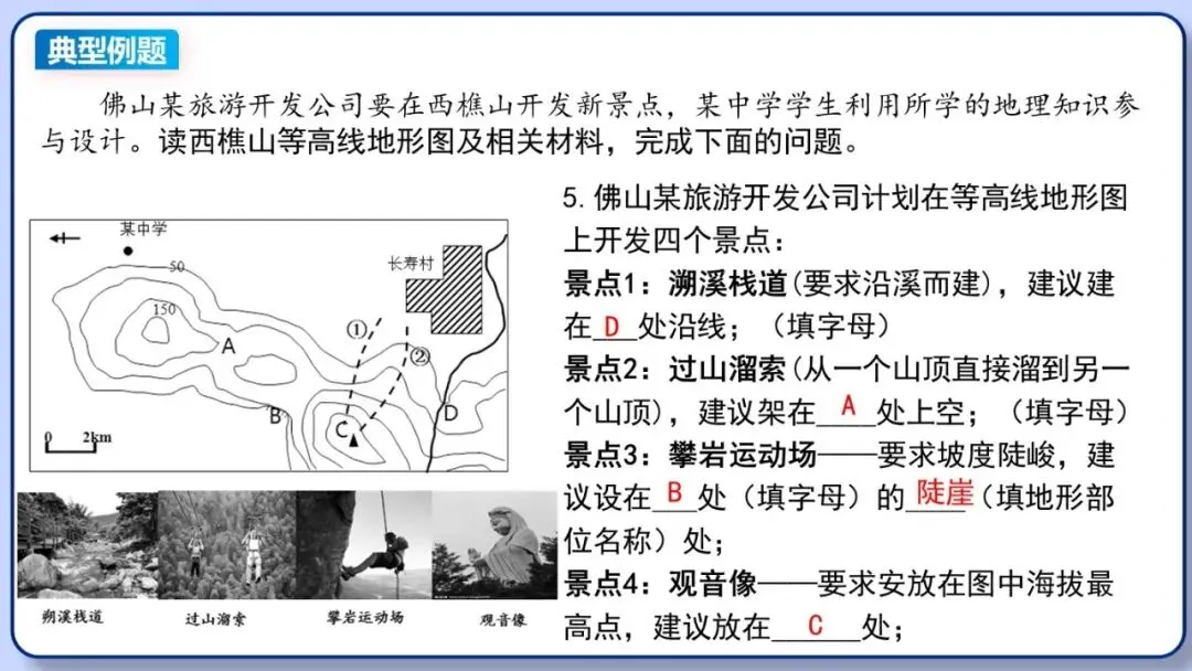 2026年中考地理复习专题四:地图的阅读和地形图的判读(课件+教学设计+课后习题) 第36张