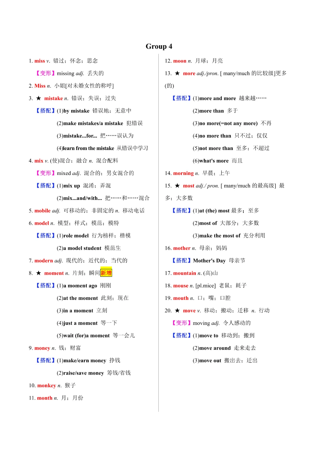 【中考专项英语】《专题02 20天搞定中考必背1600词》完整高清电子版可打印 第6张