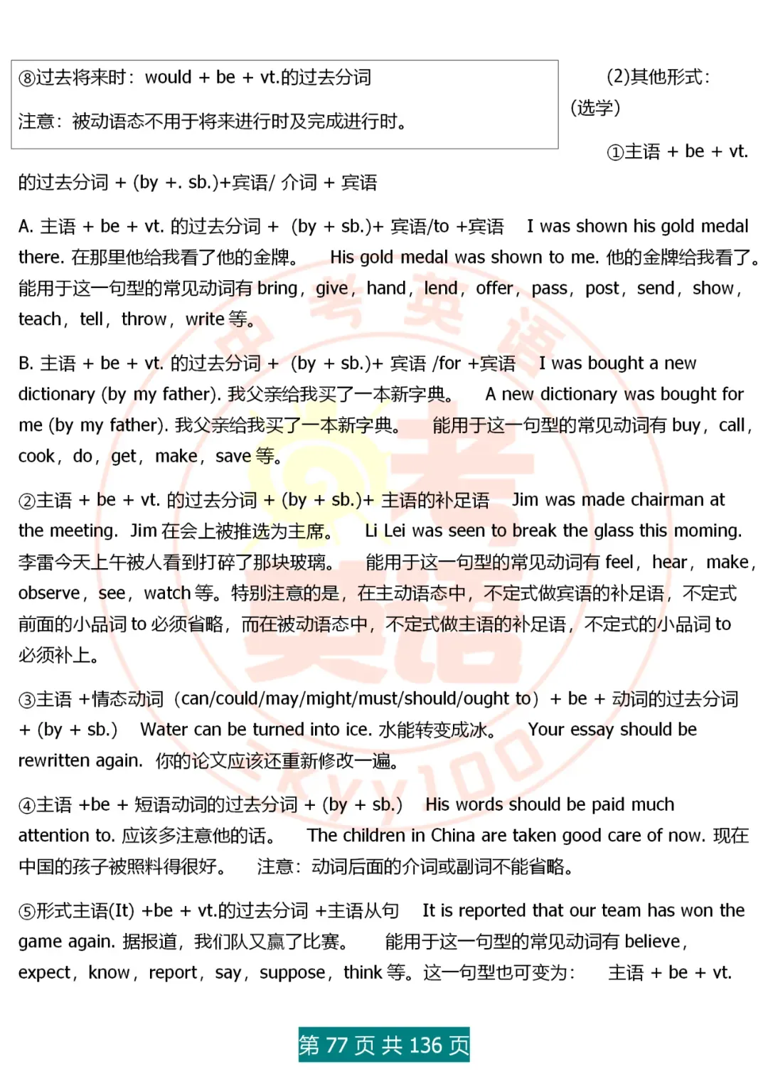 中考英语语法精讲,家有初中生,打印吃透,横扫3年考点,稳上130 第77张