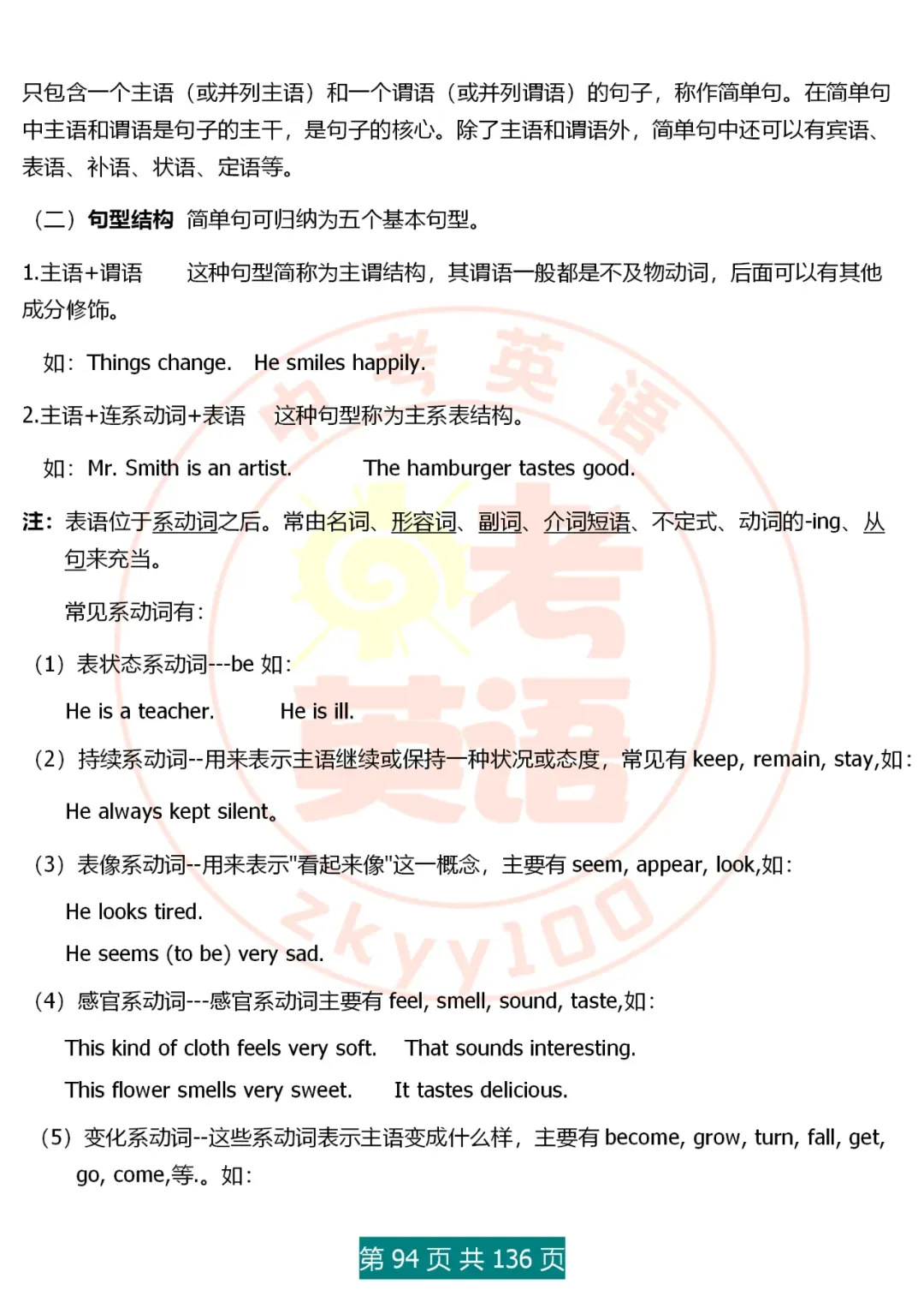 中考英语语法精讲,家有初中生,打印吃透,横扫3年考点,稳上130 第94张
