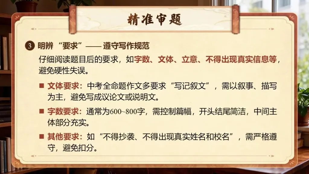 【中考复习】《专题二十:全命题作文写作知识与技巧》| 以“审题立意”为核心,搭建全命题作文复习体系! 第17张 【中考复习】《专题二十:全命题作文写作知识与技巧》| 以“审题立意”为核心,搭建全命题作文复习体系! 第17张