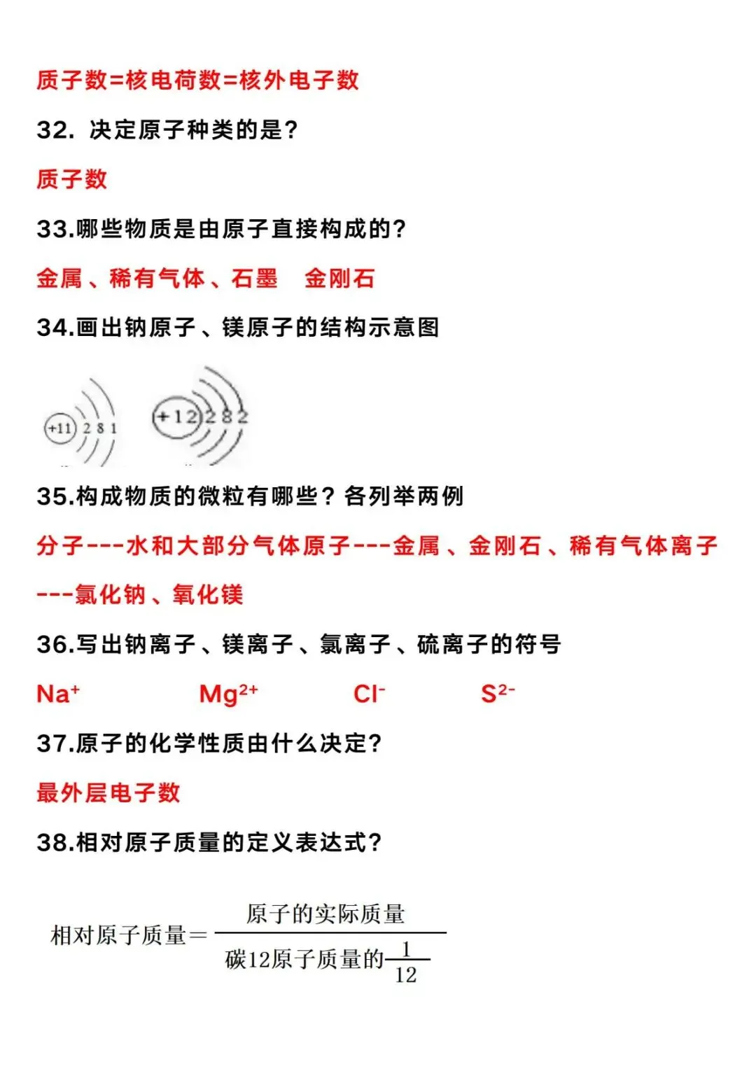 初中化学中考资料 第10张