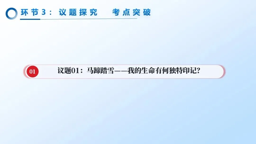 2026年中考道法一轮复习丨专题19 生命的思考:雪原侠女“策马记”——生命如何在平凡中闪耀? 第12张