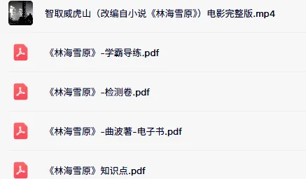 六年级必读《林海雪原》原著+ 中考提分全解析!寒假轻松畅读~ 第1张