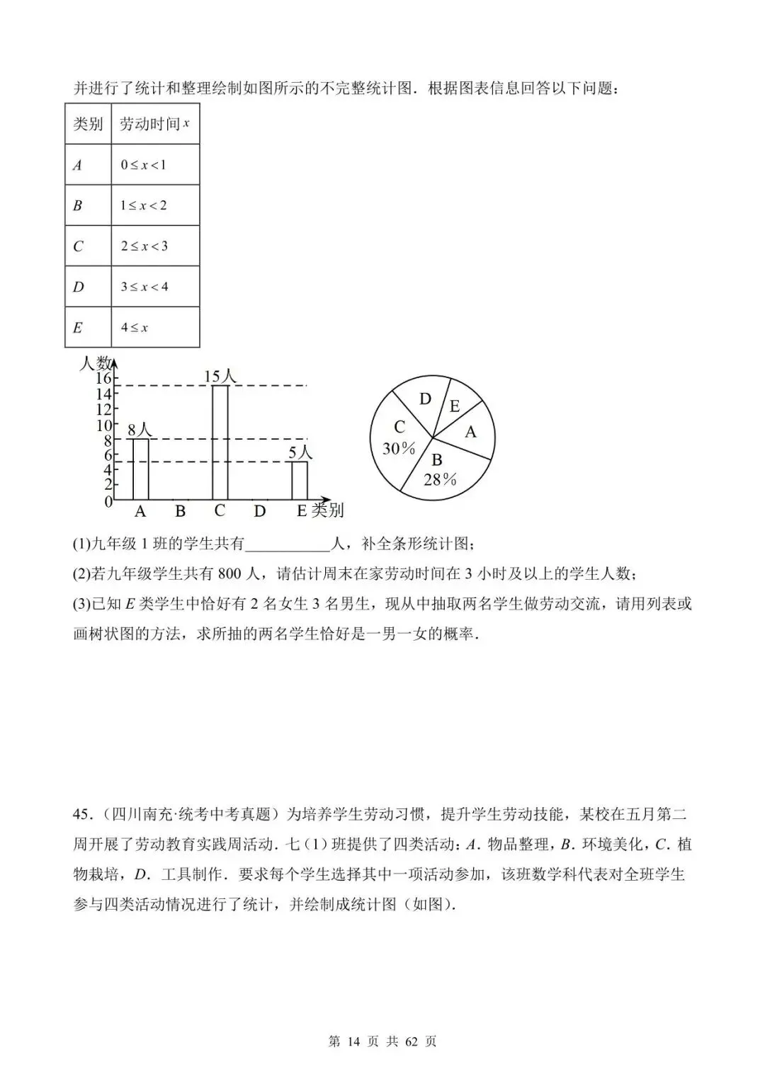 26中考数学真题分项汇编第1期专题27《概率》含解析 第14张