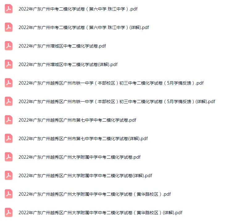 2021-2025年广东广州各区初三中考二模化学试卷 第6张