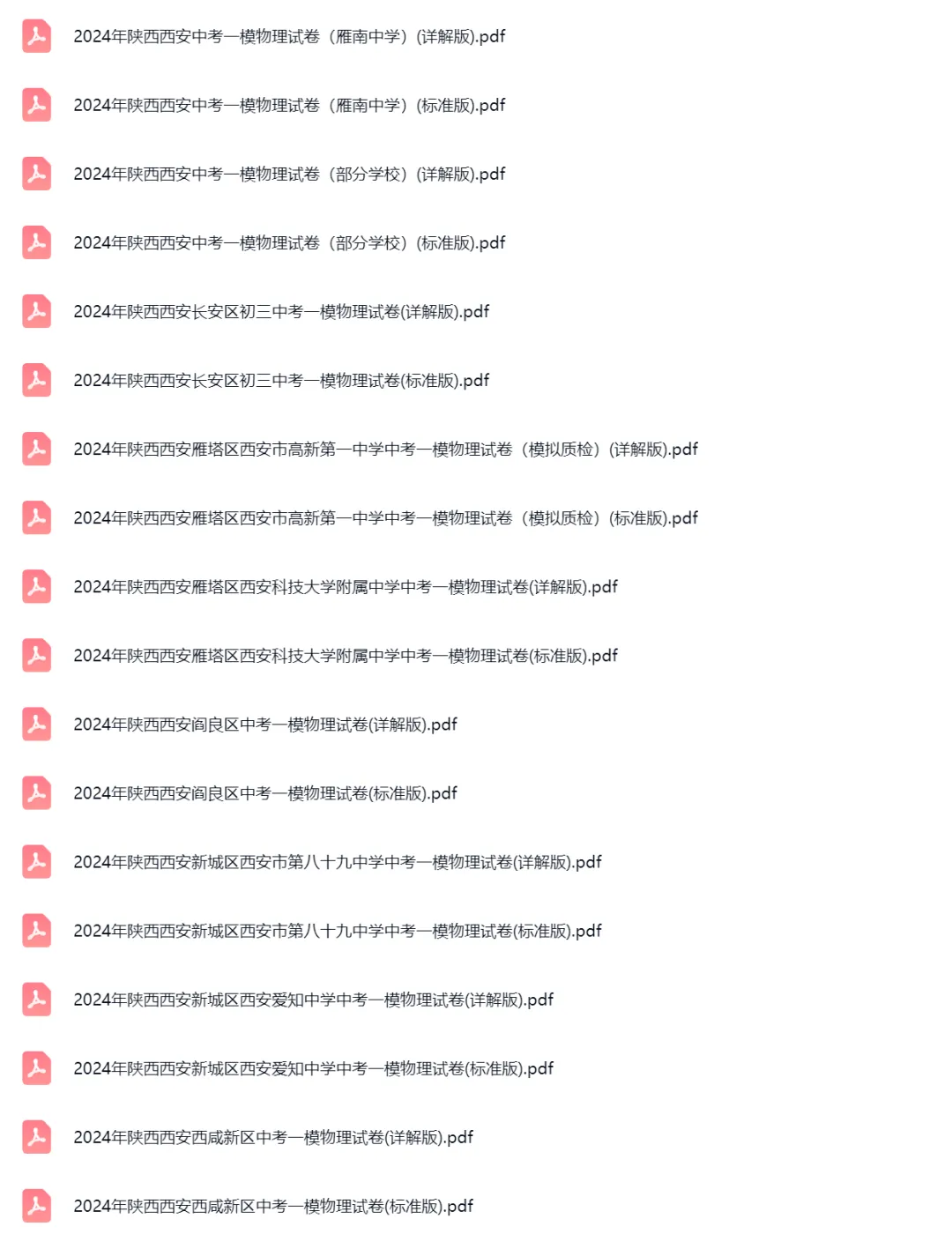 2021-2024学年陕西西安中考一模物理真题及答案解析 第2张