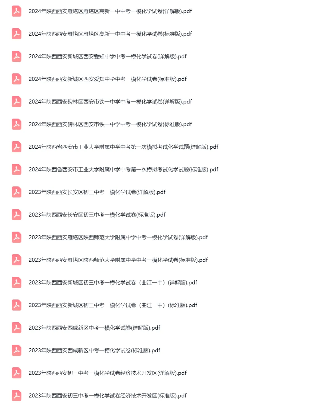 2021-2024学年陕西西安中考一模化学真题及答案解析 第2张