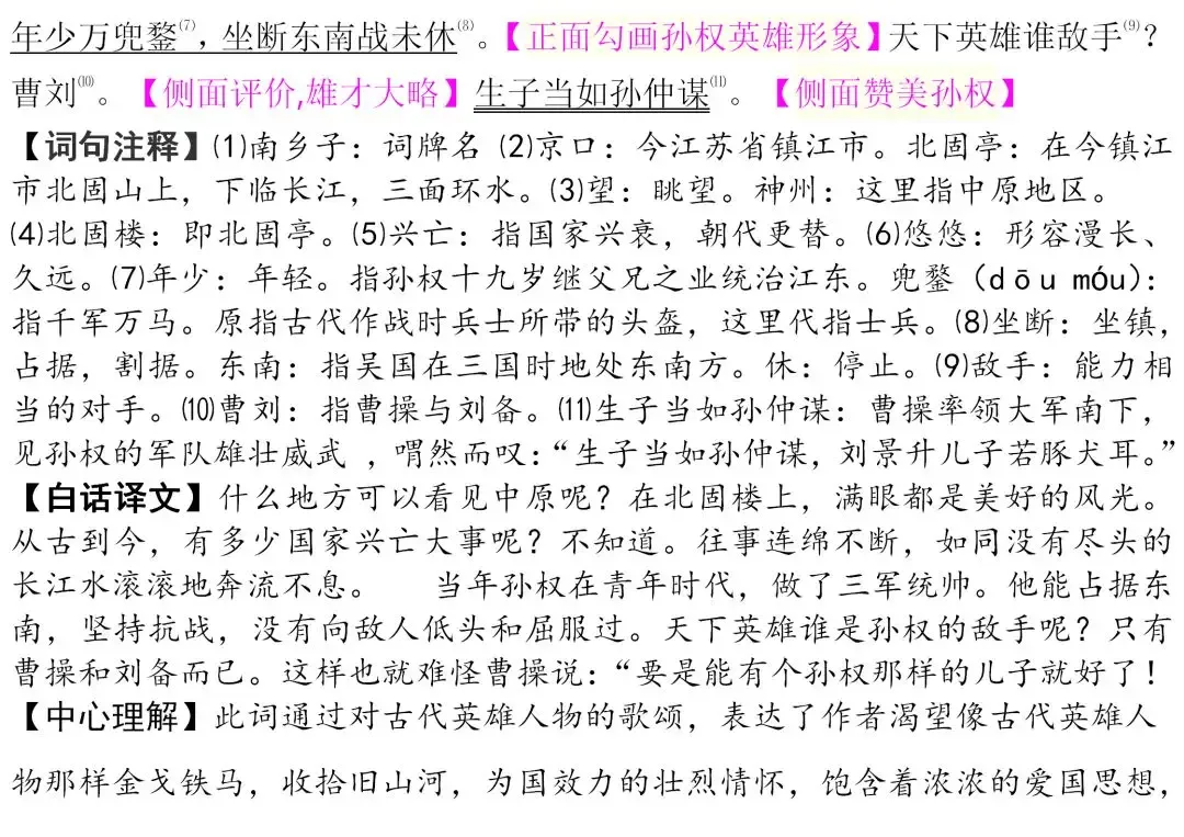 初中生必背古诗文整理汇总,中考语文必备! 第20张