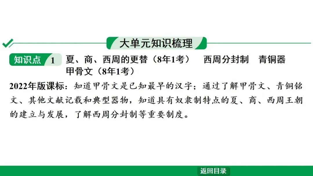 2026江西中考第一轮复习|中古 第二单元 夏商周时期:早期国家与社会变革 第6张