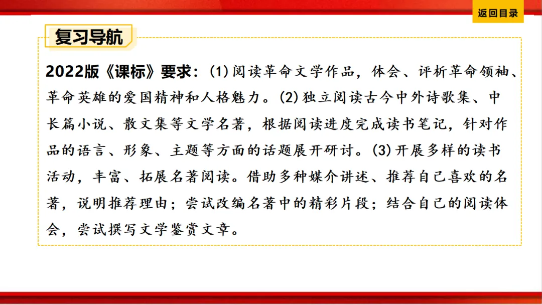 2026年中考语文第一轮复习 专题十四《名著阅读》ppt 第4张