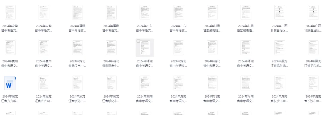 【重磅中考真题资料】全国各地中考历年真题汇编(2013-2024,9科)初中全科 第2张