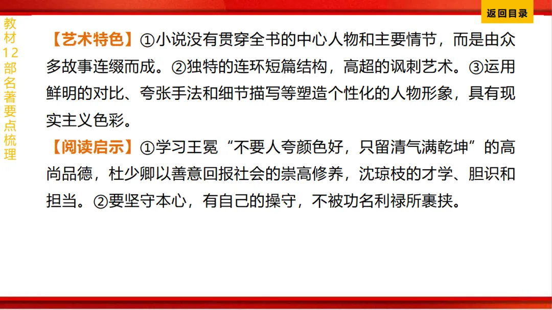 2026年中考语文第一轮复习 专题十四《名著阅读》ppt 第188张