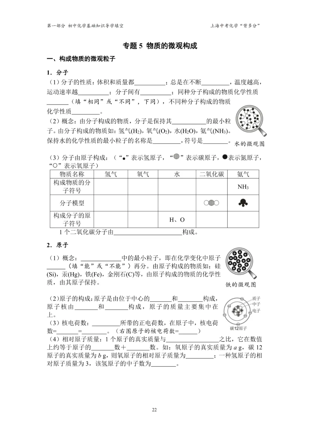2026上海中考化学“背多分”(配套新教材) 第10张