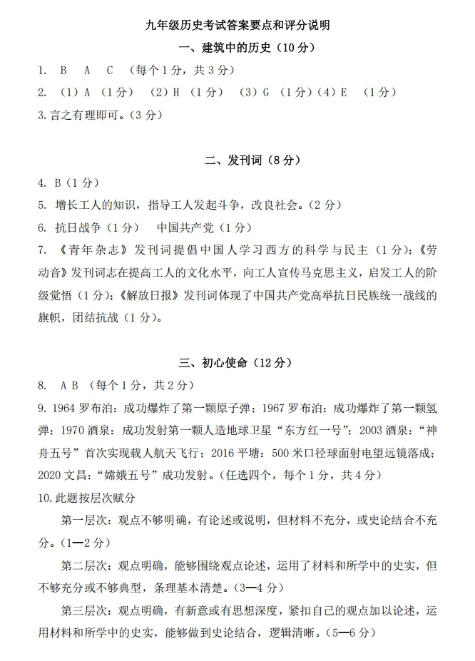 上海中考历史抄书答题秘籍一本通(含26年16区一模历史真题及标答) 第13张