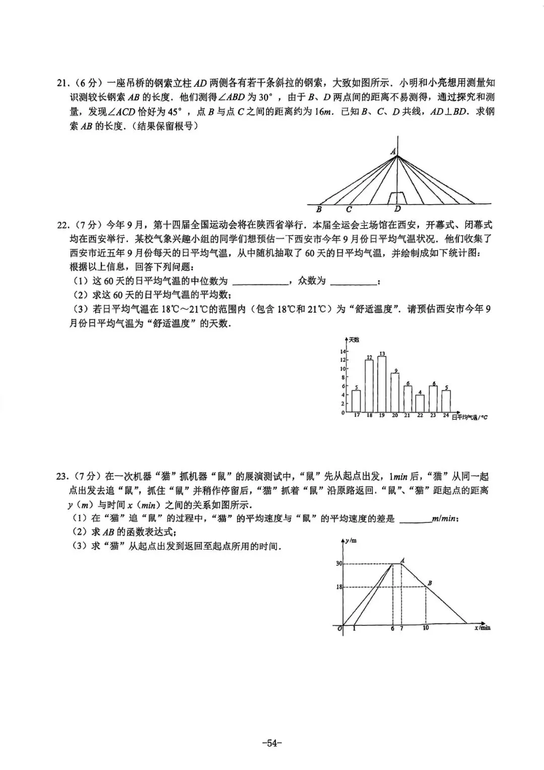 2021-2025陕西中考正副题 第55张