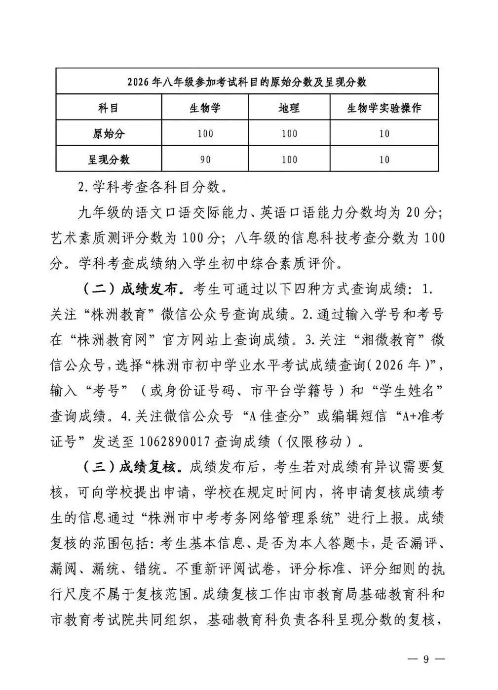 2026年株洲中考大调整!总分直降 100 分!这几门都开卷考! 第36张