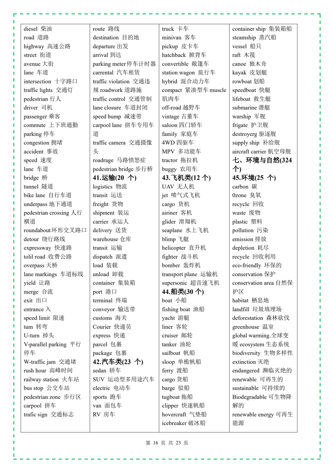 中考英语必背3500词汇,含单词默写本+自测本,英译汉+汉译英〔电子版、下载〕 第18张
