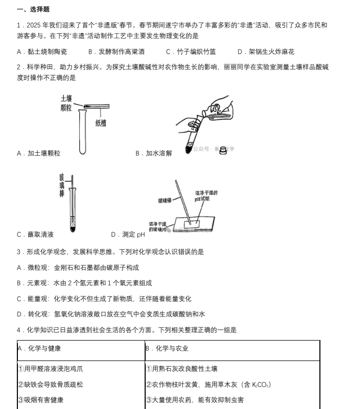 【各省】2025年中考真题【全科】试卷真题+参考答案(历年真题,PDF可下载) 第61张
