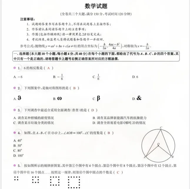 【各省】2025年中考真题【全科】试卷真题+参考答案(历年真题,PDF可下载) 第94张