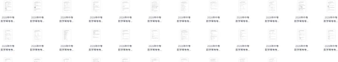 中考全科核心考点|2026 专题训练资料(免费电子版 可编辑 可打印) 第3张